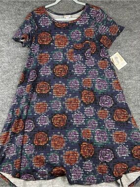 LulaRoe Carly Swing Dress Floral Whimsigoth Cottagecore NWT S